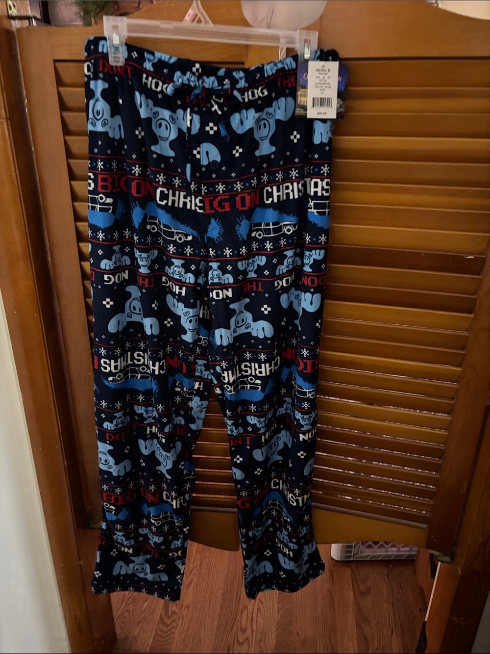 Men's Navy Blue Holiday National Lampoon Lounge Pajama Pants